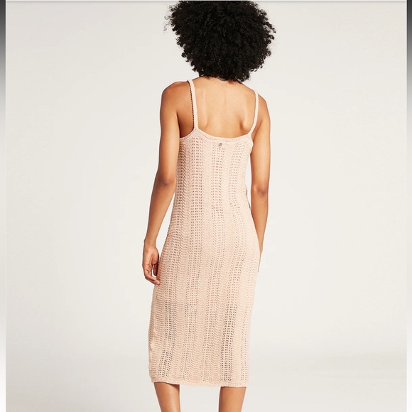 CROCHET ALL DAY MIDI DRESS - MUSHROOM - Picture 5 of 7